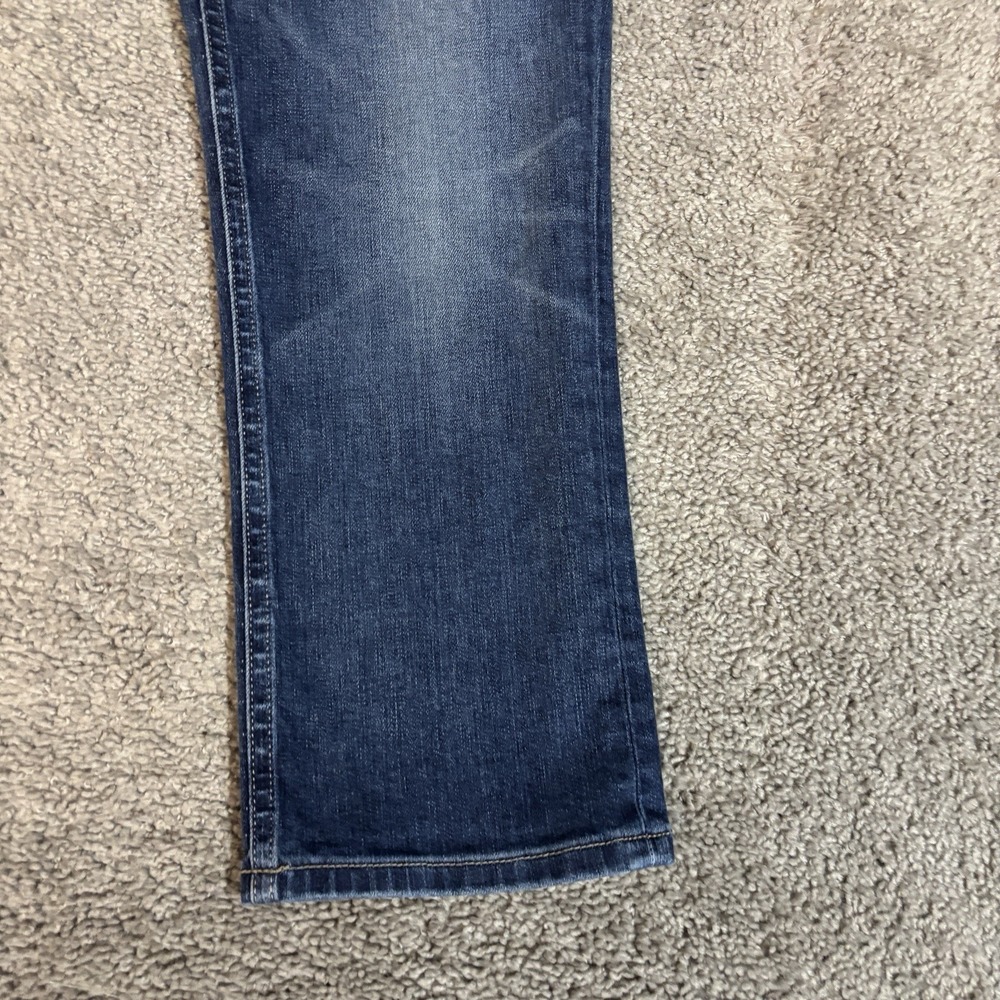 Buckle Black Fit 76 Skinny Jeans Women 30 Blue Faded Candiani Italian Denim Moto - Picture 2 of 12
